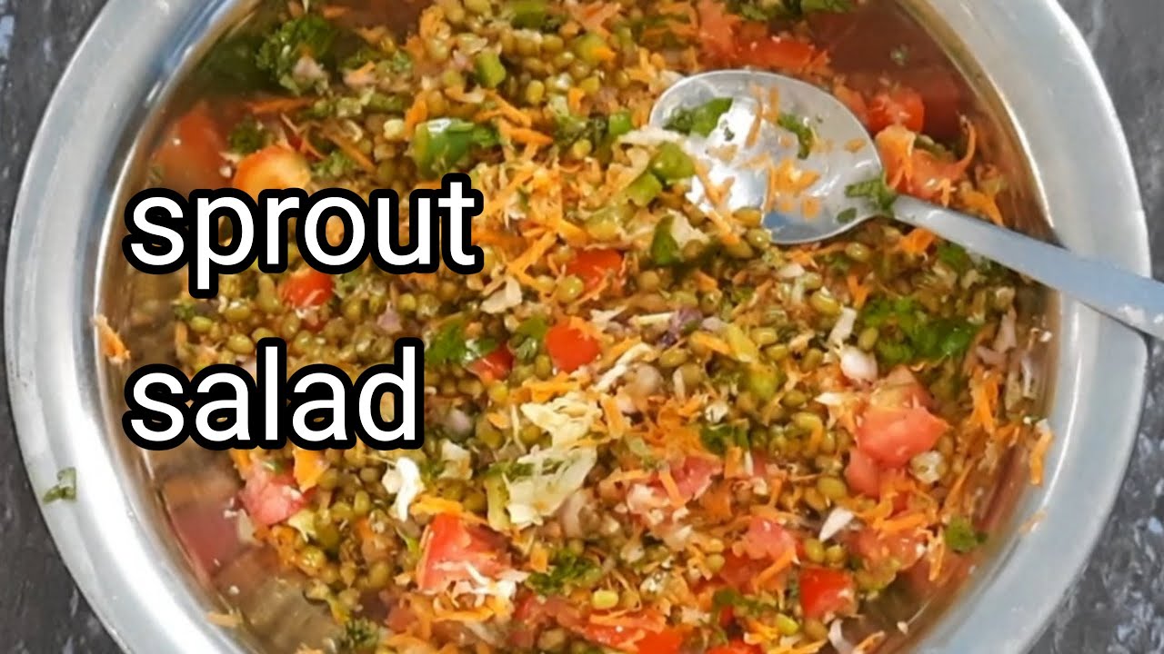 how to make moong dal sprouts salad recipe in tamil / razaans home