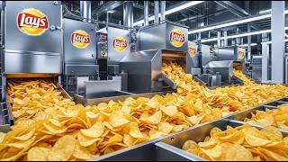How Lay's Potato Chips Are Made In Factory | Inside the Mega Lay’s Chips Factory