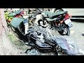 Careless driving consequences  two wheeler speedy  accident caught on camera