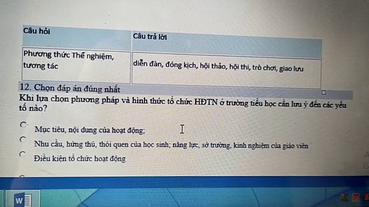 Câu hỏi đánh giá cuối khóa học năm 2024