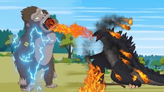 Evolution of EGG SHIN GODZILLA KONG vs Atomic Breath #1 - Godzilla Cartoon Compilation KONGZILLA