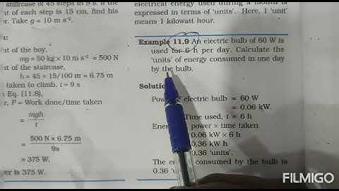 CLASS 9_WOTK AND ENERGY EXAMPLE PROBLEM 11.9