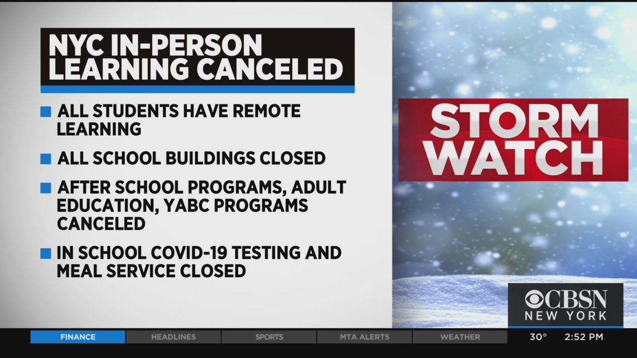 NYC Public Schools Closed For InPerson Learning Thursday YouTube
