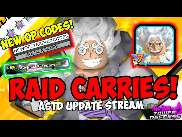 2 New Codes] 7 Star Luffy RAID CARRIES & Giveaways!