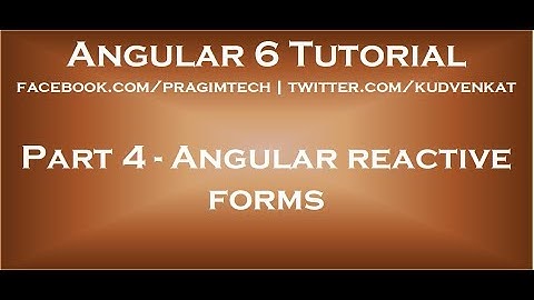 Angular reactive forms