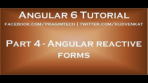 Angular reactive forms