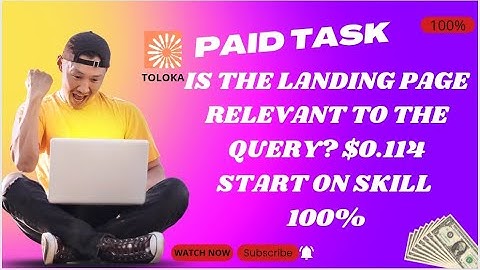 Is the landing page relevant to the query? $0.114 start on skill 100%