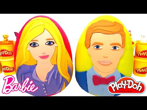 Barbie ve Ken Sürpriz Yumurtaları - 2 Dev Sürpriz Yumurta Barbie Elbiseleri Aksesuarları