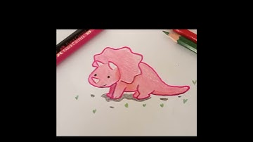 How to draw Triceratops | dinosaur | #shorts