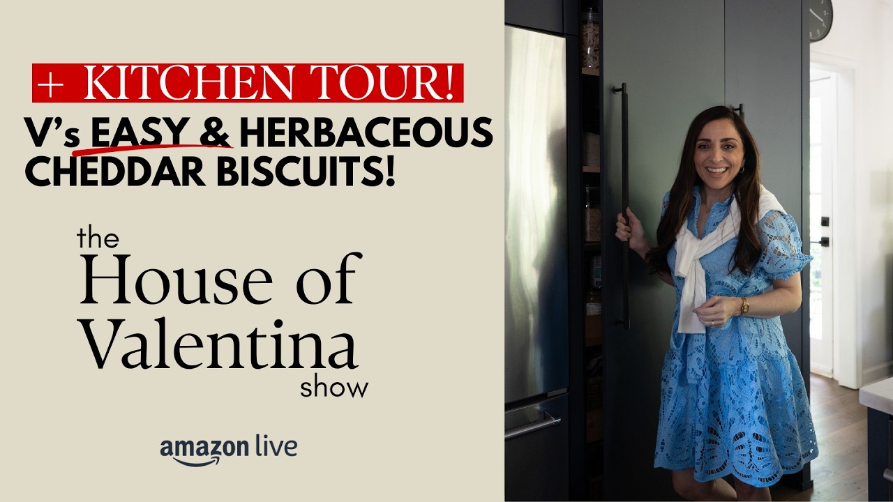 Cheddar Biscuits & Kitchen Tour | The House of Valentina Show - YouTube