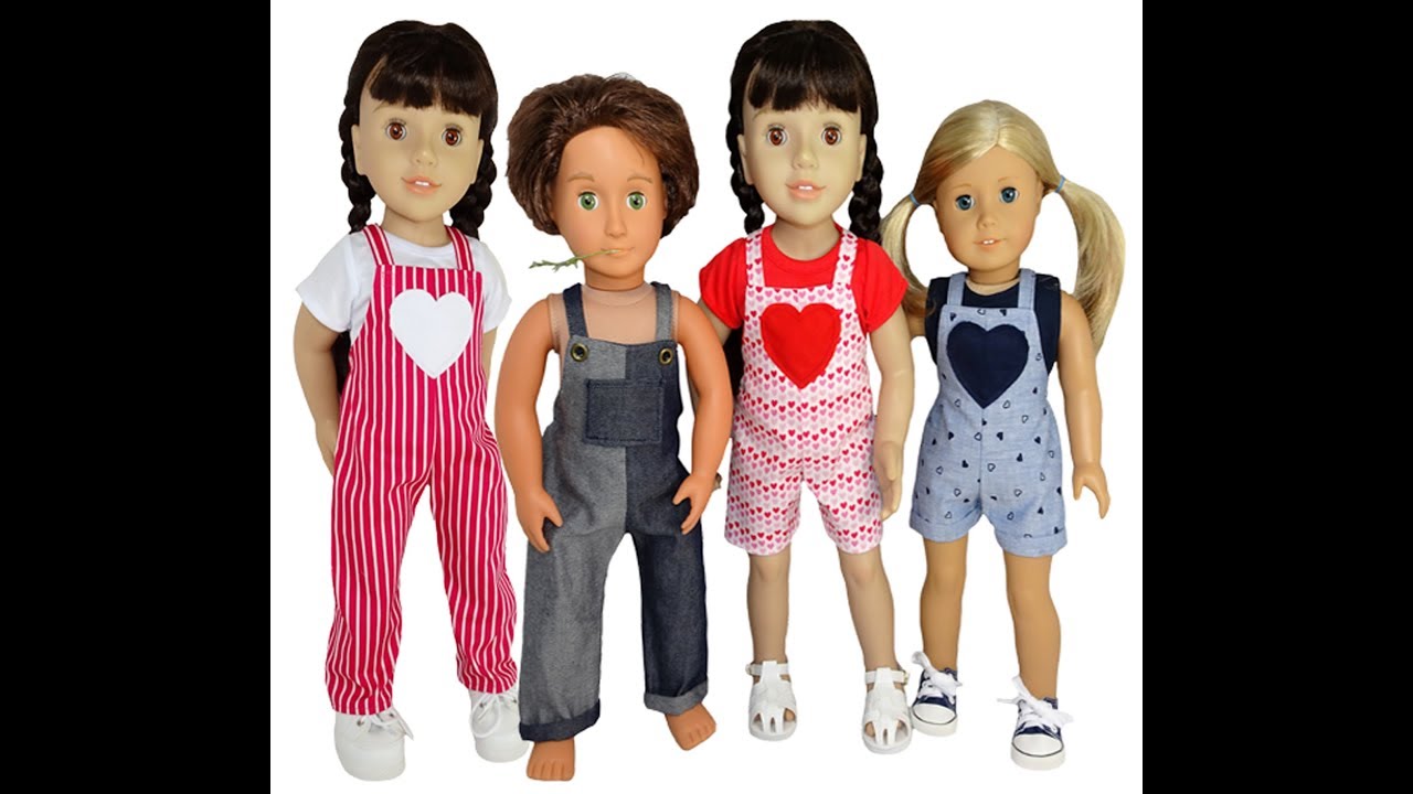 18 Inch American Girl Overalls For All Seasons Doll Clothes Pattern
