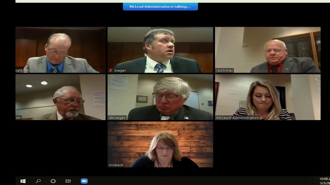 McLeod County Board Meeting May 5th, 2020 YouTube
