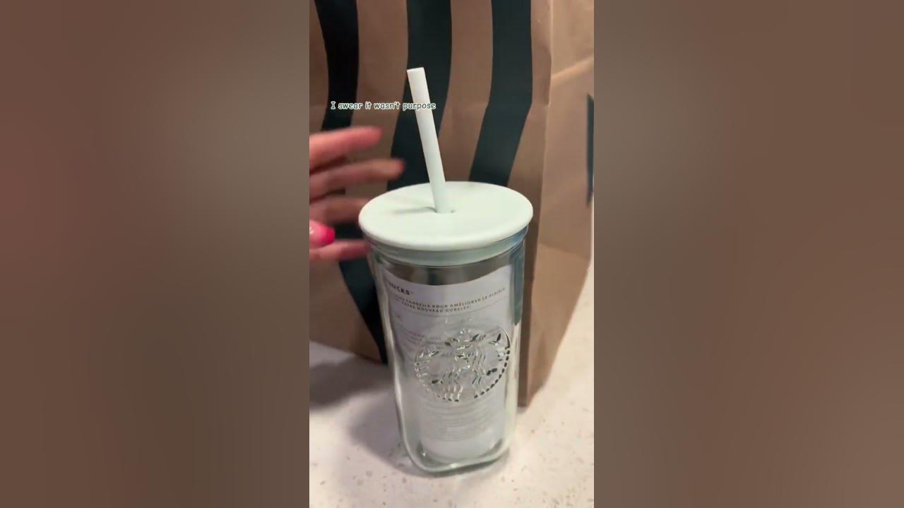 Starbucks Recycled Glass Cup. YouTube