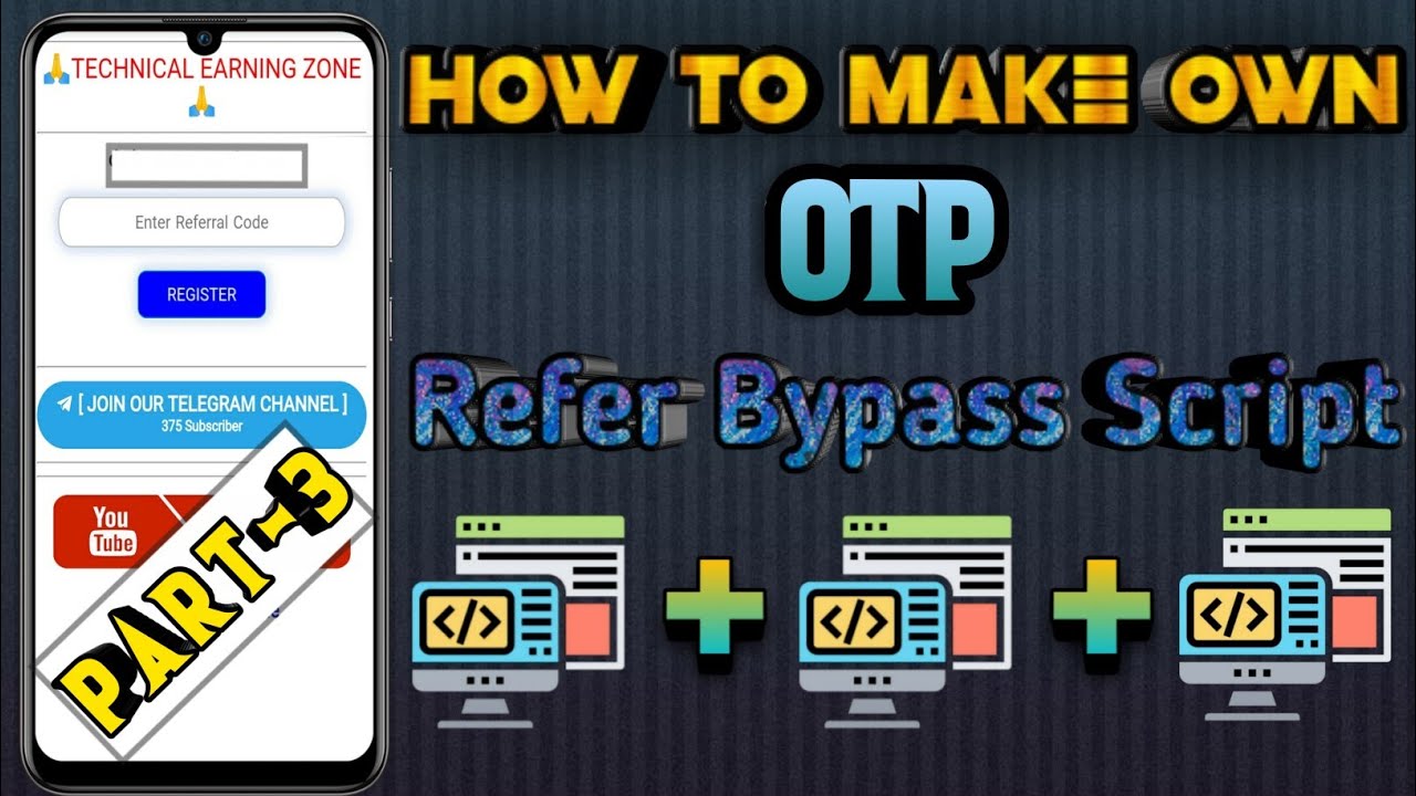 💥 How To Make Own { Self } OTP bypass Script ( part -3 ) | php upload in web |Technical earning zone