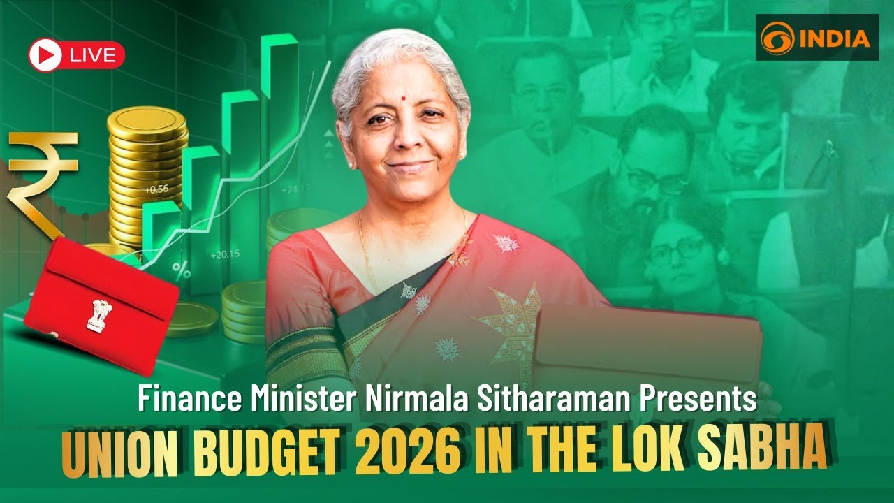 LIVE: Finance Minister Nirmala Sitharaman Presents Union Budget 2026 in the Lok Sabha.