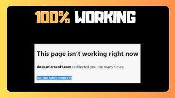Eenvoudige oplossing voor de foutmelding ERR TOO MY REDIRECTS op een Windows 11 pc of laptop OPGE...