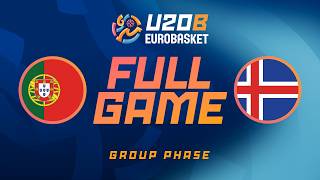 Group Phase | Portugal v Iceland | Full Basketball Game | FIBA U20 EuroBasket 2026 Division B