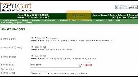 Tutorial: How to manage your banners in ZenCart | LayerOnline Web Hosting