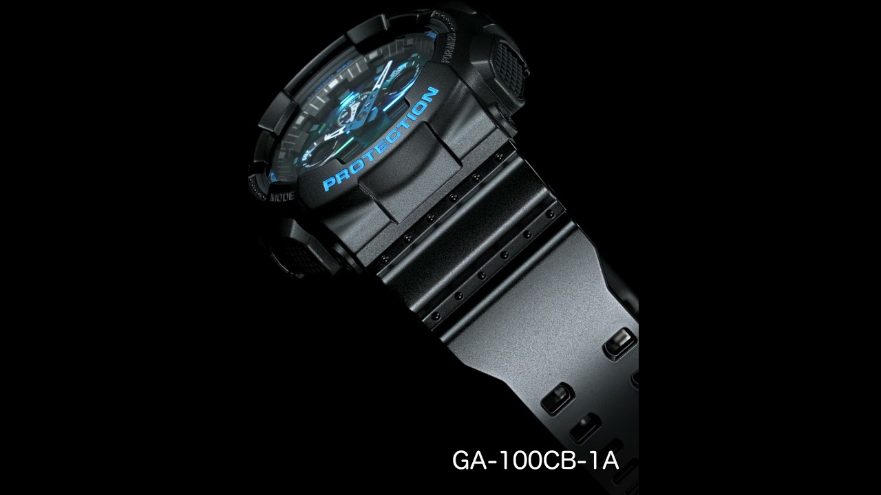 新品　G-SHOCK GA-100CB-1AJF ブラック/ブルーラストチャンス G-SHOCK GA-100CB-1AJF メンズ アナデジ ブラック ブルー 迷彩