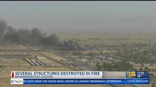 Fire burns several homes, vehicles in Rosamond