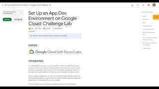 Qwiklabs | Set Up an App Dev Environment on Google Cloud: Challenge Lab [GSP315] screenshot 3