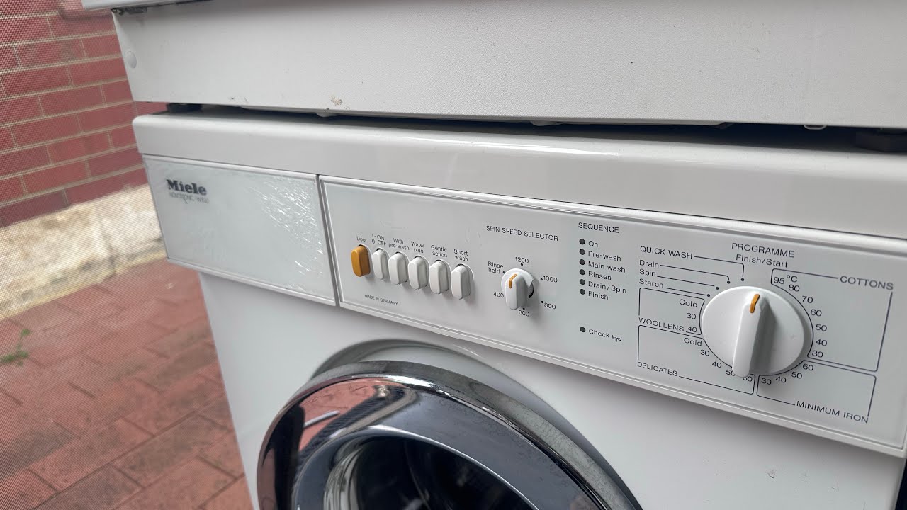 Miele W830 - Cottons 70 - YouTube