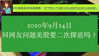 回网友提问美股要二次探底吗？