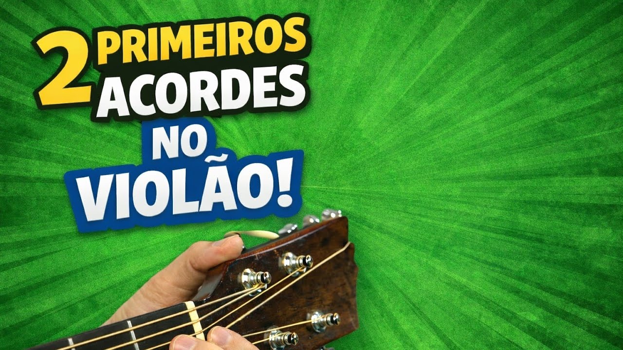 Aprenda Seus 2 Primeiros Acordes no Violão em 5 Minutos (G e C9) | Aula para Iniciantes