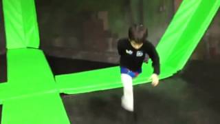 Jumping at Launch Trampoline Park in Warwick, RI