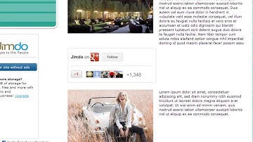 How to Social Network Elements into Jimdo (by www.WebsiteBuilderExpert.com)