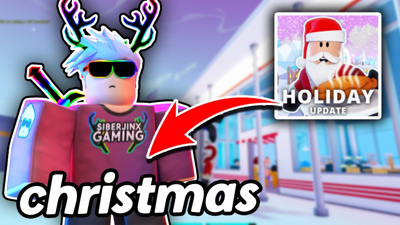 playing the NEW Christmas Update in Roblox My Restaurant.... first time playing this game
