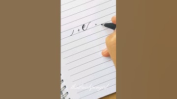 Lowercase "e" calligraphy |Quick tutorial 🤗👀💯#shorts #calligraphy #moderncalligraphy