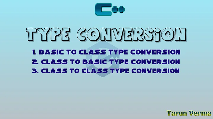 Type conversion in c++ | basic to class | class to basic | class to class