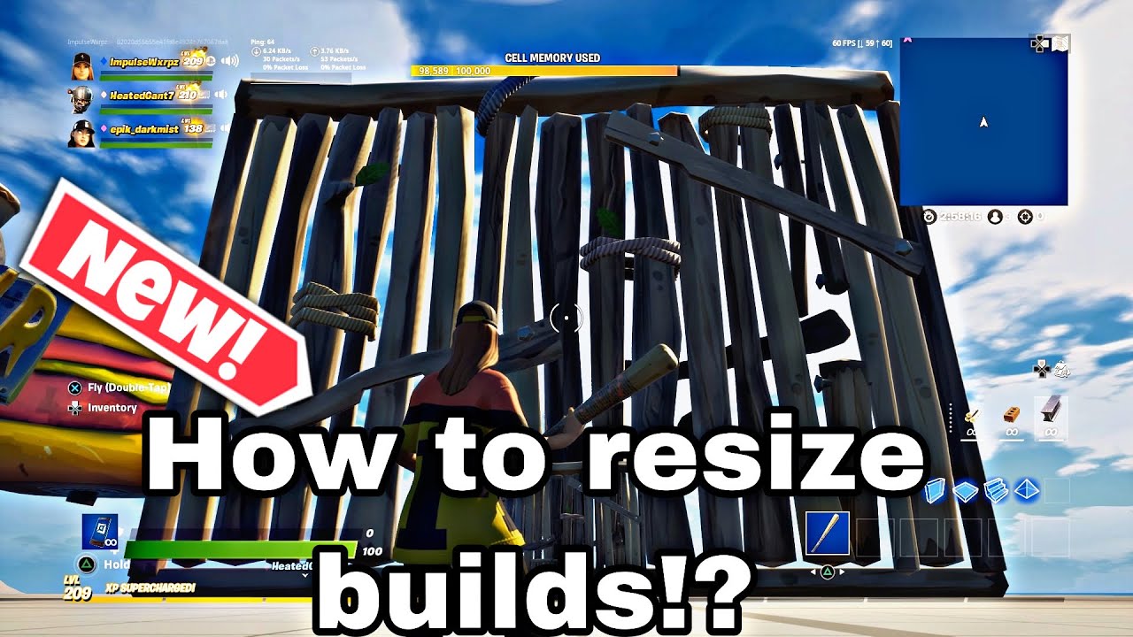 How to resize builds