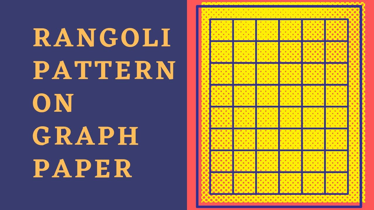RANGOLI PATTERN ON GRAPH PAPER ਗ੍ਰਾਫ ਪੇਪਰ ਤੇ ਰੰਗੋਲੀ ਪੈਟਰਨ - YouTube