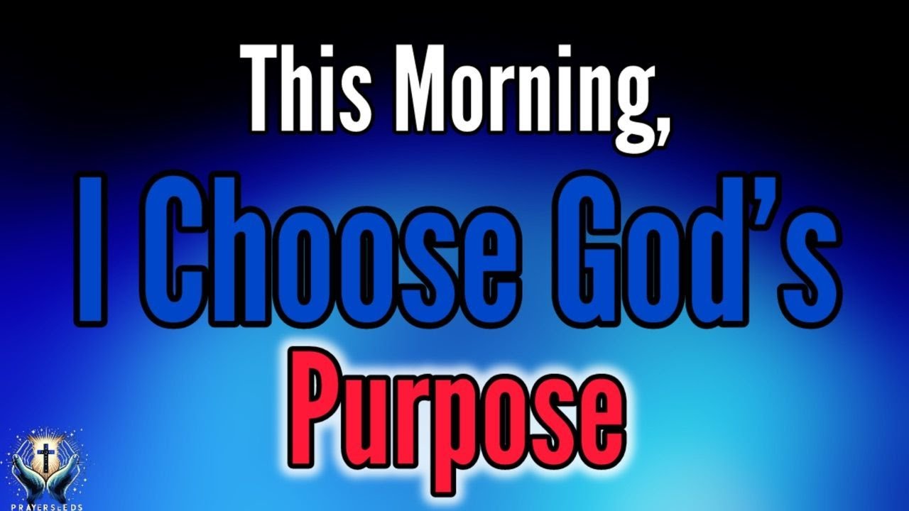 A Blessed Morning Prayer To Start Your Day With God With Purpose Today