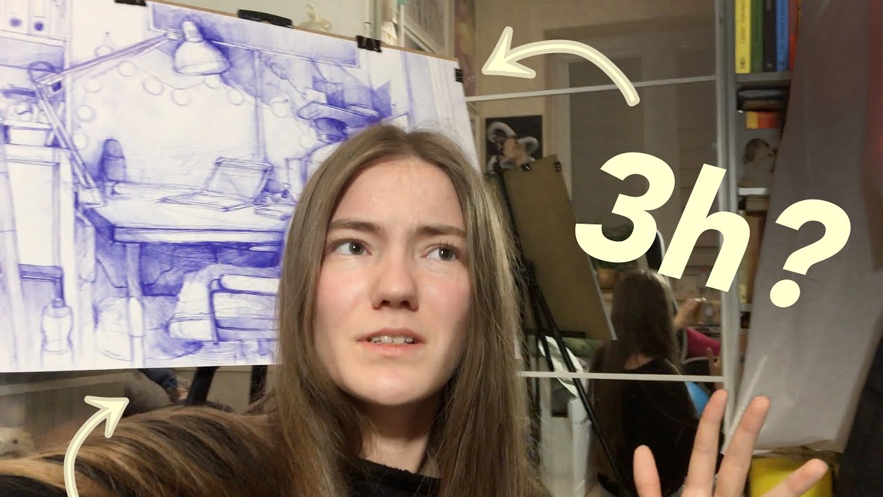 drawing my room while going through ART BLOCK ... - YouTube
