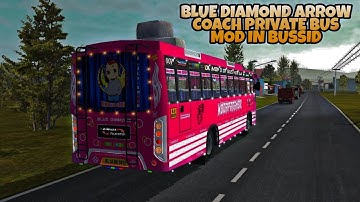 BLUEDIAMOND Arrow Coach Bus Mod In Bus Simulator Indonesia - Bussid Bus Mod - Bussid Car Mod -Bussid