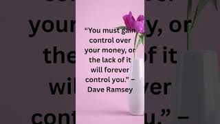 Control Your Money or It Controls You 💸 #moneyhacks #daveramsey #moneywise