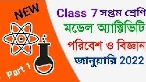 Model Activity Task class 7 science January 2022 / class 7 poribesh o bigyan model activity task