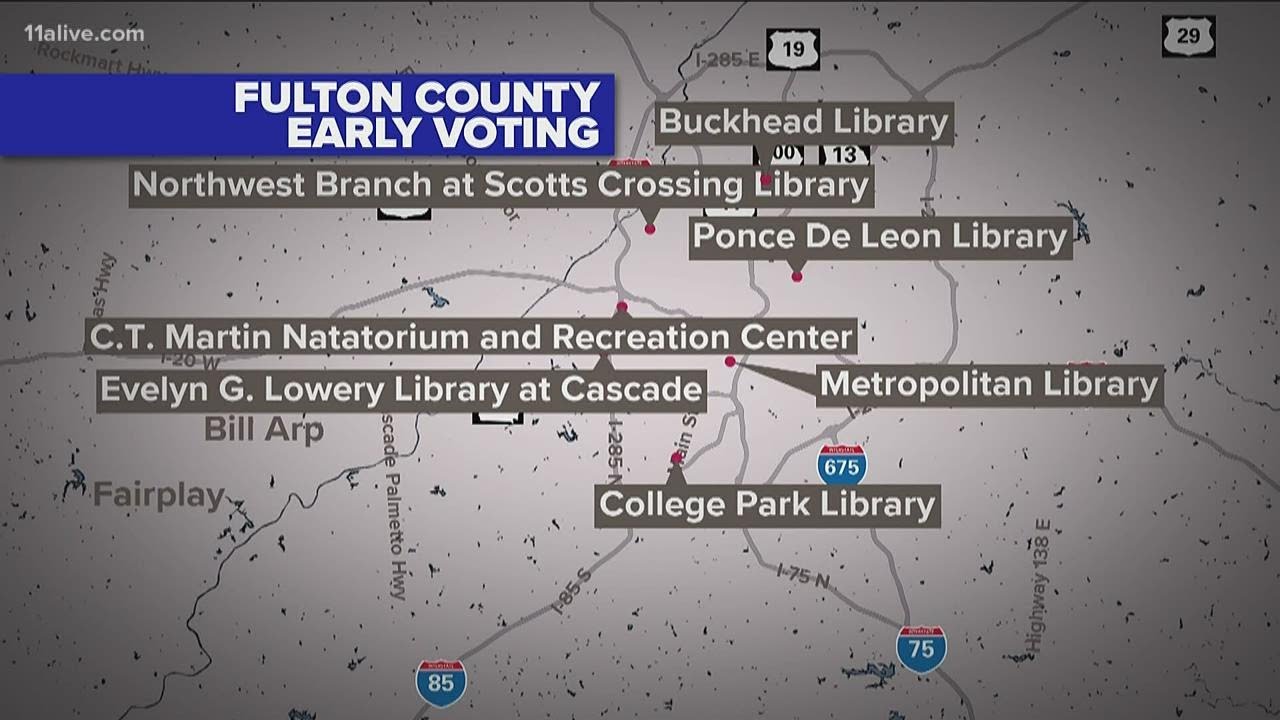 Fulton County reports technical issues at early voting location YouTube
