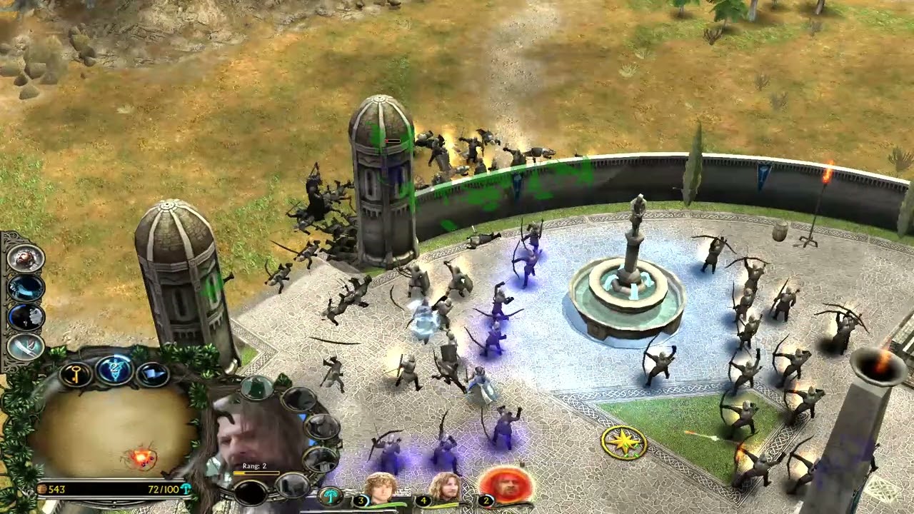 Lotr BFME 1, Edain Mod Gondor vs. 7 hard armies (german)