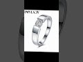 Charm 925 Sterling Silver Rings For Women Shining crystal size 7/8/9/10