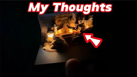 2025 Desk Calendar With LED Lights, Paper Carving 3D Castle Calendar Notepad, Tear-Away Notepad