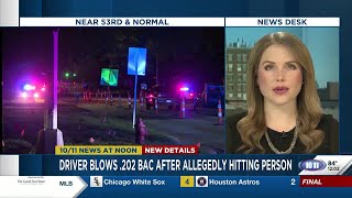 One person hospitalized after being struck by vehicle near 53rd and Normal