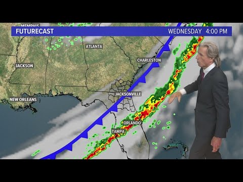 Strong to severe storms Wednesday before we cool down to end the week ...