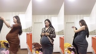Bumil Live Ibu Hamil 9 Bulan Cobain Semua Pakaian Sewaktu Belum Hamil Part 5