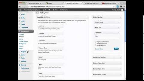Customizing Your Sidebar On WordPress