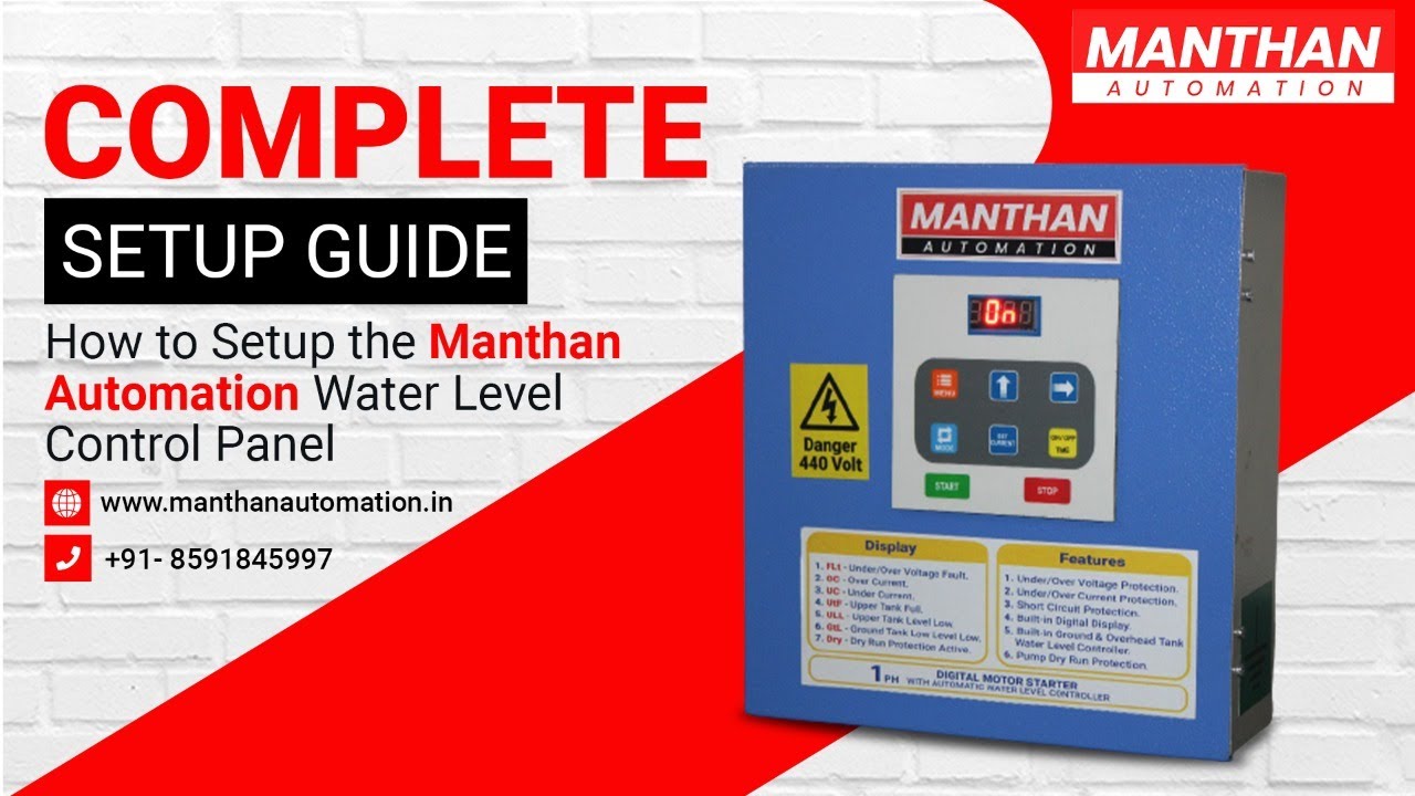 Manthan Water Level Controller | Complete Panel Demonstration | Live Demo