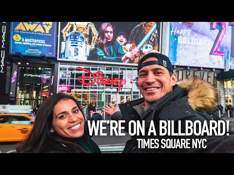 WE’RE ON A BILLBOARD IN TIMES SQUARE NYC